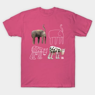 Elephant and cow T-Shirt